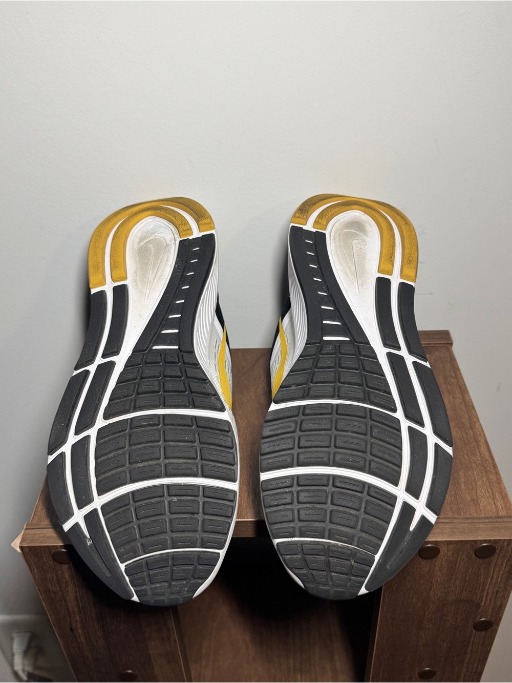 Nike Women's Running Shoes - White, Black & Gold with Pink Accents - Picture 7 of 7